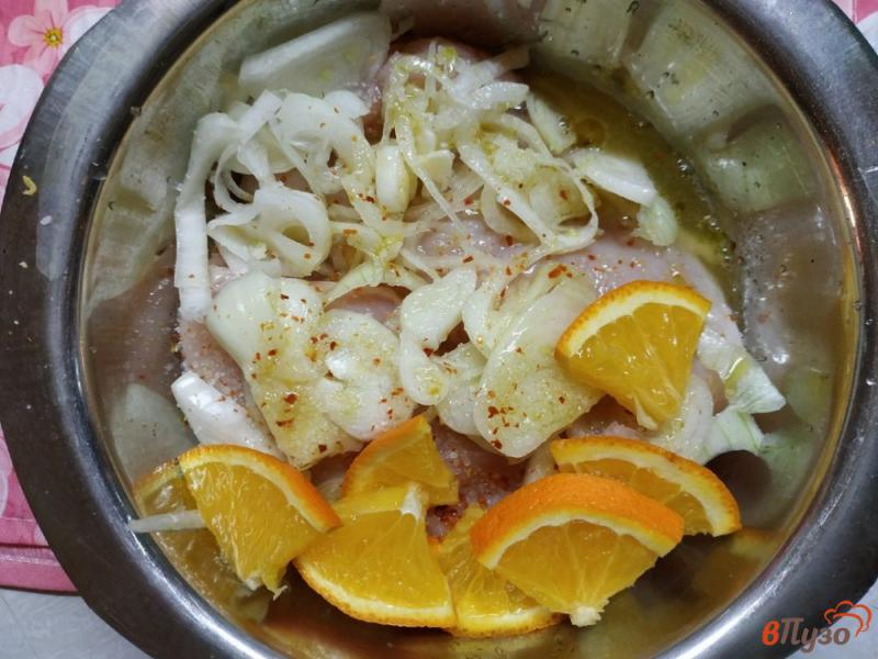 Фото приготовление рецепта: Куриное филе в апельсиновом маринаде шаг №3