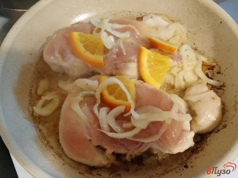 Фото приготовление рецепта: Куриное филе в апельсиновом маринаде шаг №4