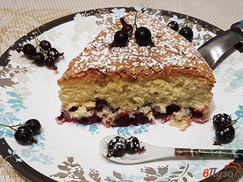 Фото приготовление рецепта: Пирог с черной смородиной шаг №11