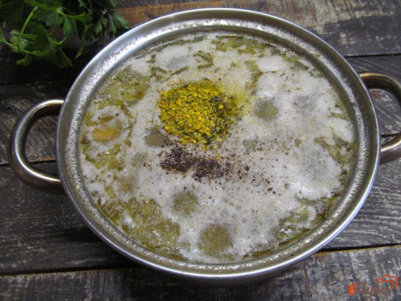 Фото приготовление рецепта: Фасолевый суп с пшеном шаг №5