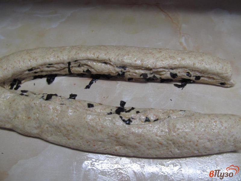 Фото приготовление рецепта: Базиликовый хлеб шаг №11
