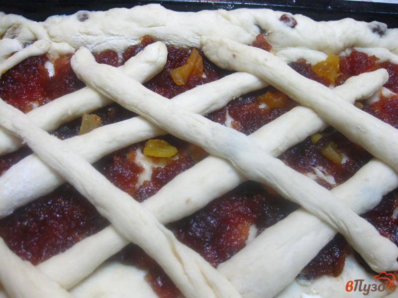 Фото приготовление рецепта: Пирог с яблочным повидлом шаг №9