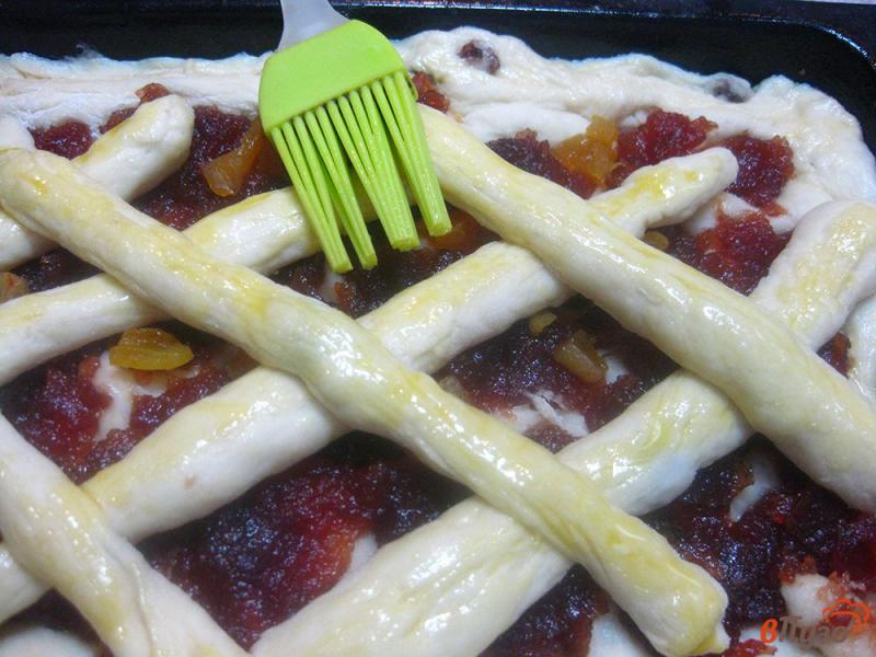 Фото приготовление рецепта: Пирог с яблочным повидлом шаг №11