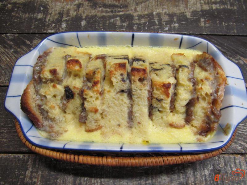 Фото приготовление рецепта: Хлебный пудинг с яблочным джемом шаг №9