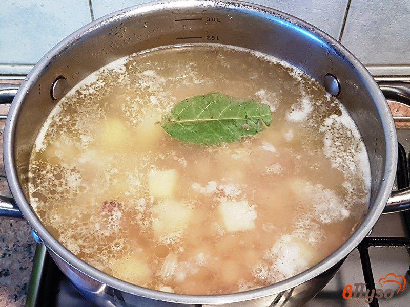 Фото приготовление рецепта: Томатный суп с копченой курицей шаг №9