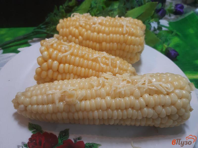 Фото приготовление рецепта: Кукуруза с сыром шаг №6