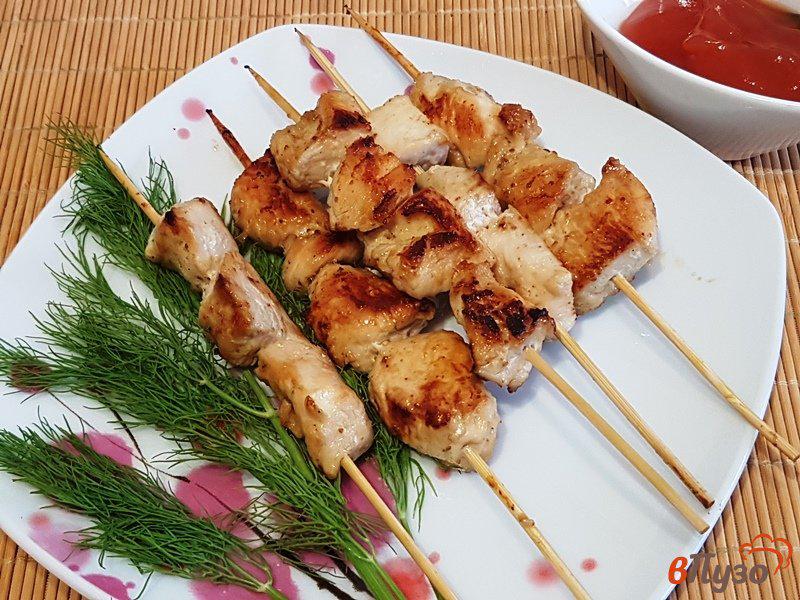 Фото приготовление рецепта: Шашлычки из курицы по-тайски шаг №7