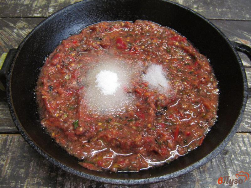Фото приготовление рецепта: Баклажаны с помидорами шаг №6