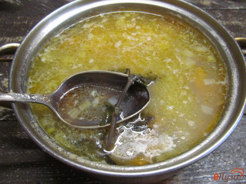 Фото приготовление рецепта: Рисовый суп с баклажаном шаг №8