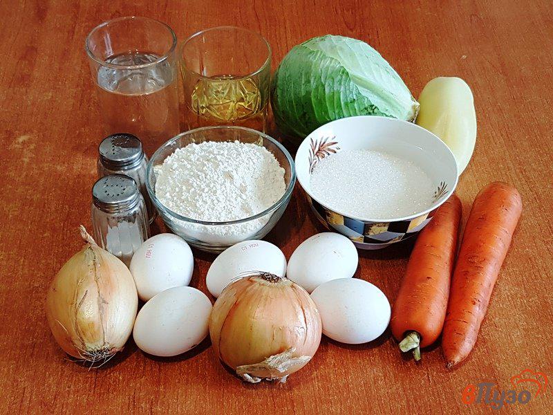Фото приготовление рецепта: Трубочки с капустой и морковью шаг №1