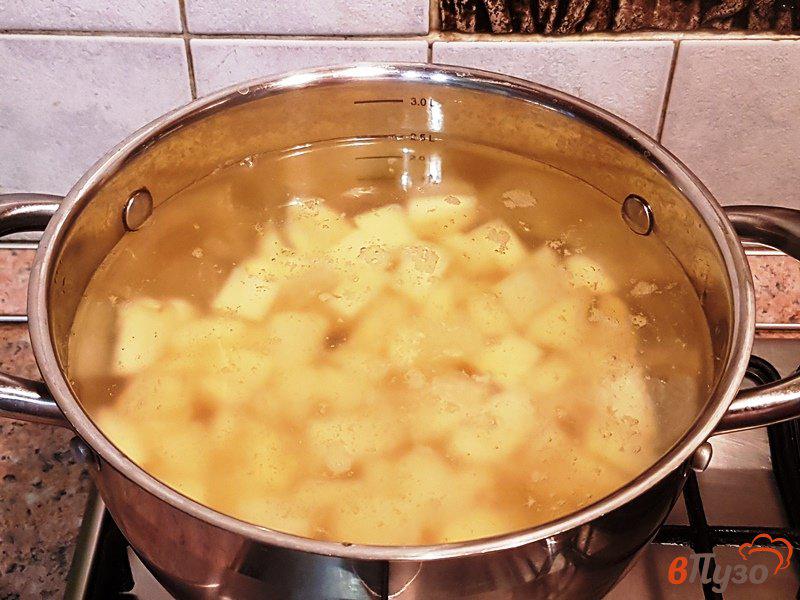 Фото приготовление рецепта: Суп с пшеном и кукурузой шаг №3