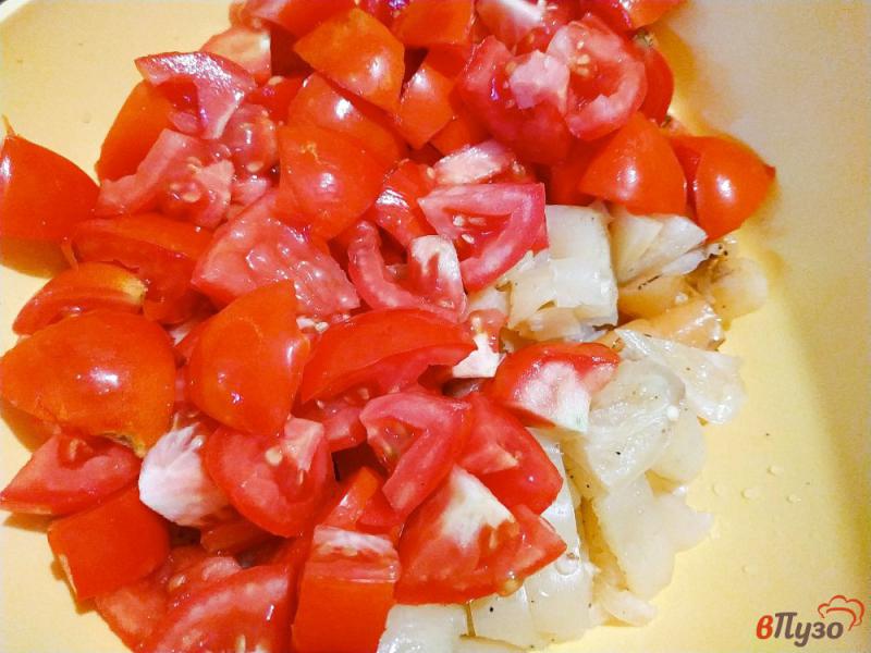 Фото приготовление рецепта: Легкий салат с болгарским перцем шаг №3