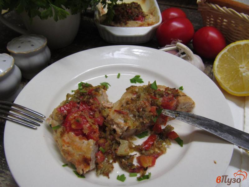 Фото приготовление рецепта: Гнезда из индейки с начинкой под молочным соусом шаг №8