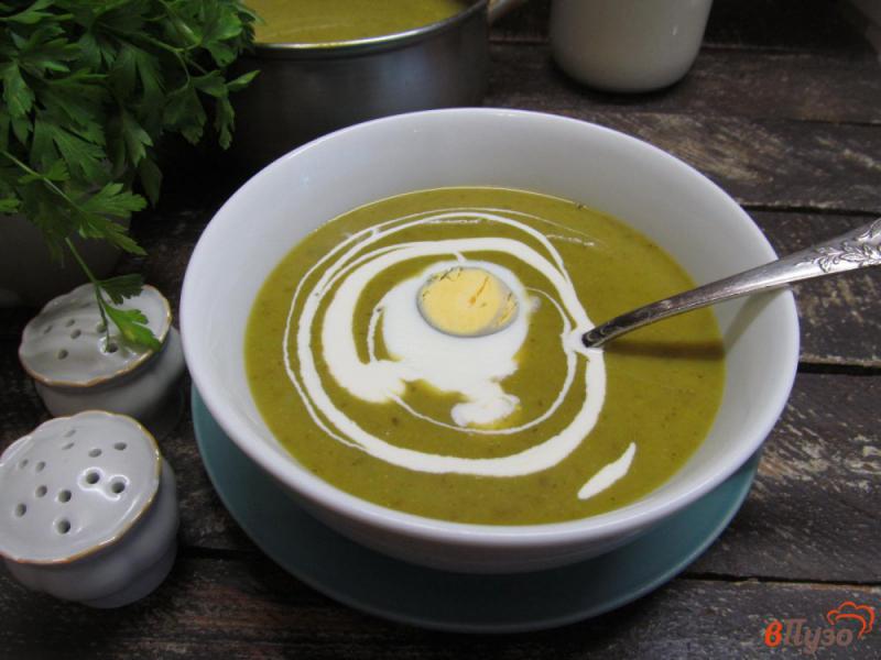 Фото приготовление рецепта: Крем - суп из овощей со щавелем шаг №8