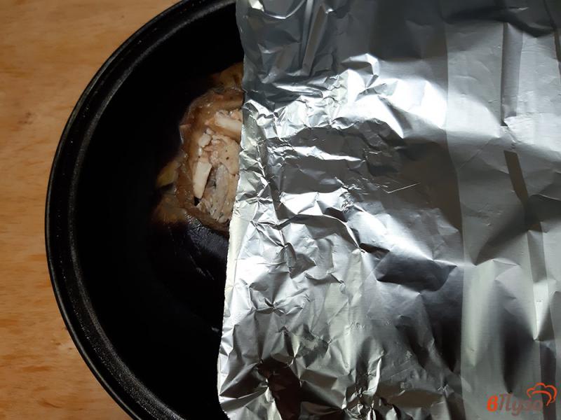 Фото приготовление рецепта: Баклажан запеченный с сыром шаг №5
