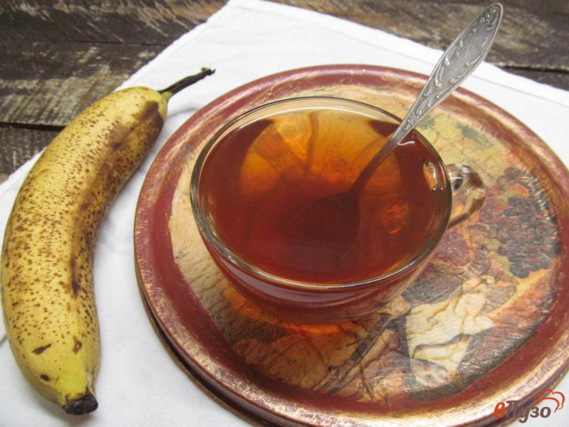 Фото приготовление рецепта: Банановый чай на ночь шаг №4