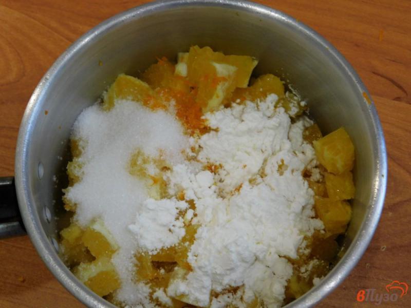 Фото приготовление рецепта: Апельсиновый соус к блинчикам шаг №3