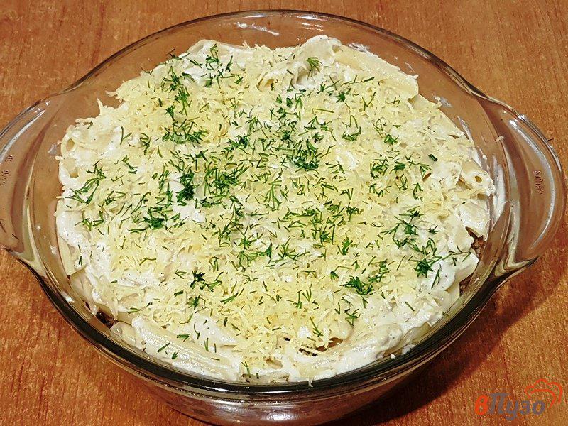 Фото приготовление рецепта: Пастицио с овощным салатом шаг №11