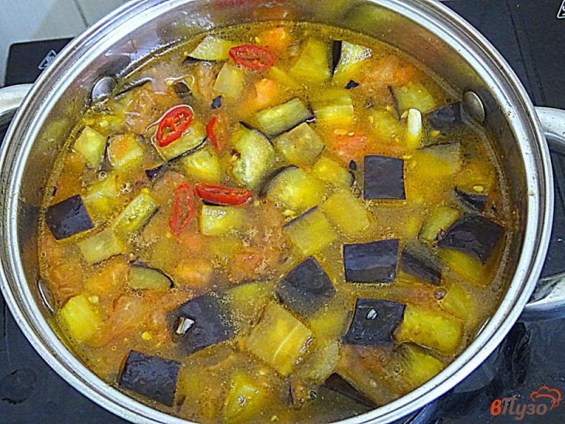 Фото приготовление рецепта: Суп с баклажанами по-восточному шаг №11