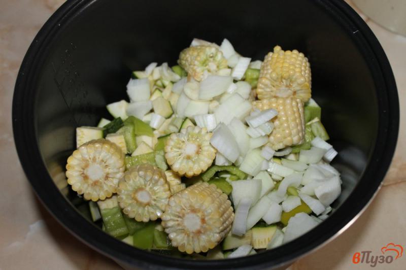 Фото приготовление рецепта: Овощное рагу с кукурузой в мультиварке шаг №6