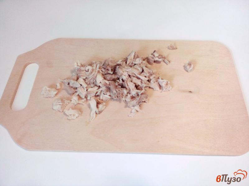 Фото приготовление рецепта: Тарталетки с вареным мясом и жареными грибами шаг №5