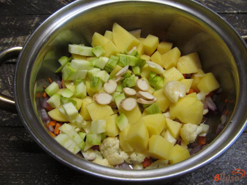 Фото приготовление рецепта: Легкий суп из свежих осенних овощей шаг №2