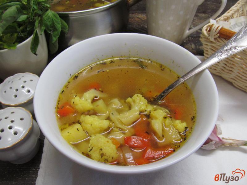 Фото приготовление рецепта: Легкий суп из свежих осенних овощей шаг №5
