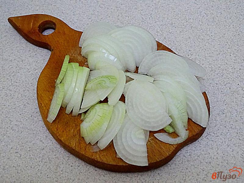 Фото приготовление рецепта: Куриные голени с луком в сметане шаг №2