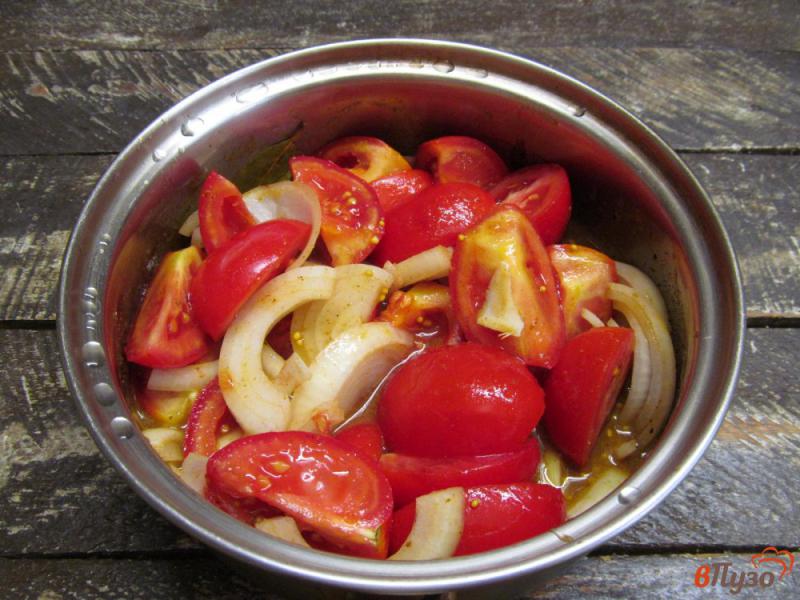 Фото приготовление рецепта: Релиш чау-чау из помидоров шаг №5