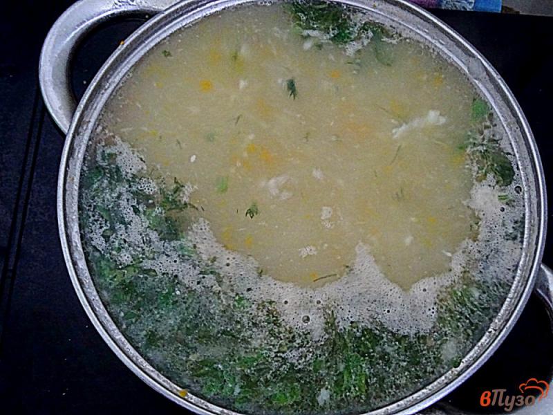 Фото приготовление рецепта: Суп пюре с чесноком и лапшой шаг №5