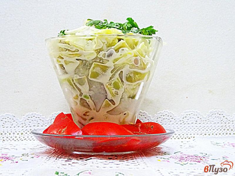Фото приготовление рецепта: Салат из стручковой фасоли шаг №10
