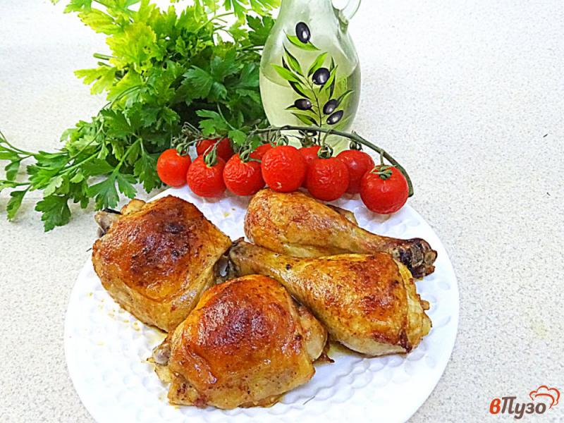 Фото приготовление рецепта: Куриные бёдра и голени запеченные шаг №6
