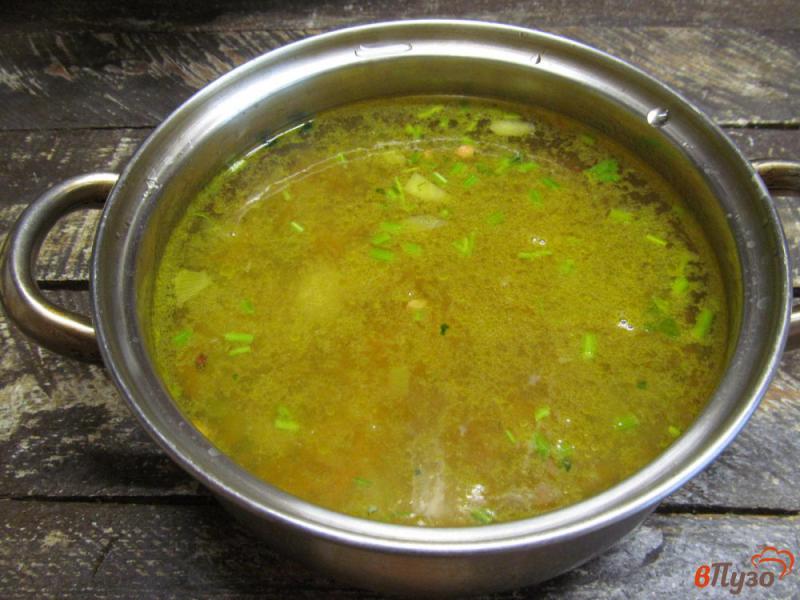 Фото приготовление рецепта: Капустный суп с чечевицей шаг №4