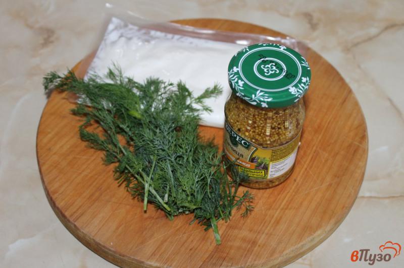 Фото приготовление рецепта: Цветная капуста в сливочно - горчичном соусе с зеленью шаг №5