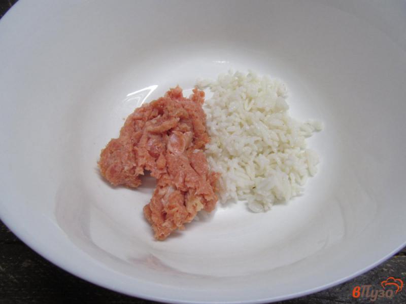 Фото приготовление рецепта: Котлеты из индейки с рисом и плавленым сыром шаг №1