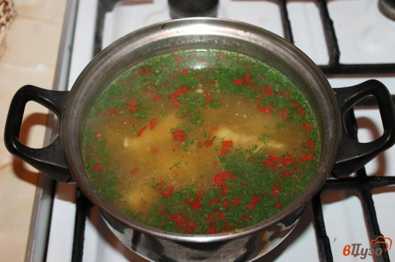 Фото приготовление рецепта: Суп с курицей и гречневой крупой шаг №6