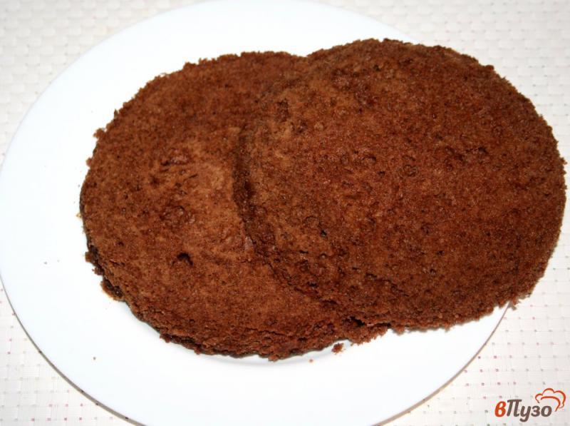 Фото приготовление рецепта: Торт с вишней в микроволновке шаг №6