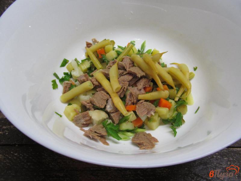 Фото приготовление рецепта: Овощной салат с говядиной шаг №6