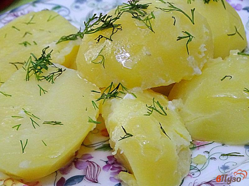 Фото приготовление рецепта: Картофель отваренный в молоке шаг №5