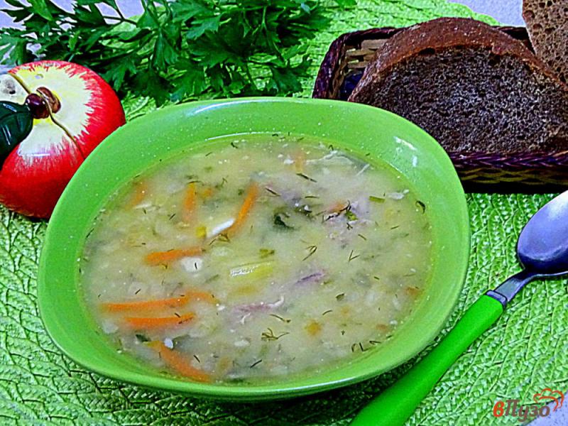 Фото приготовление рецепта: Суп гороховый с плавленым сыром шаг №7