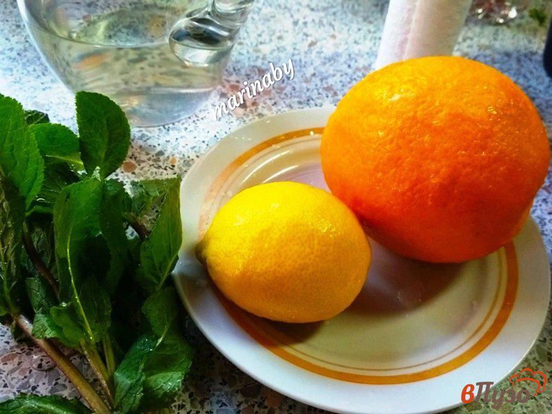 Фото приготовление рецепта: Цитрусовый мохито-лимонад шаг №1