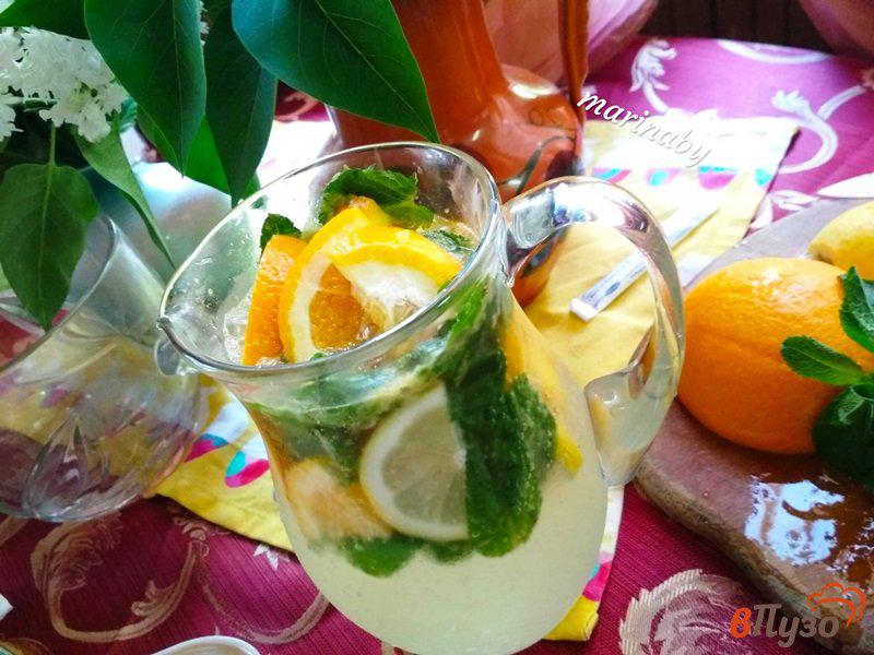 Фото приготовление рецепта: Цитрусовый мохито-лимонад шаг №5