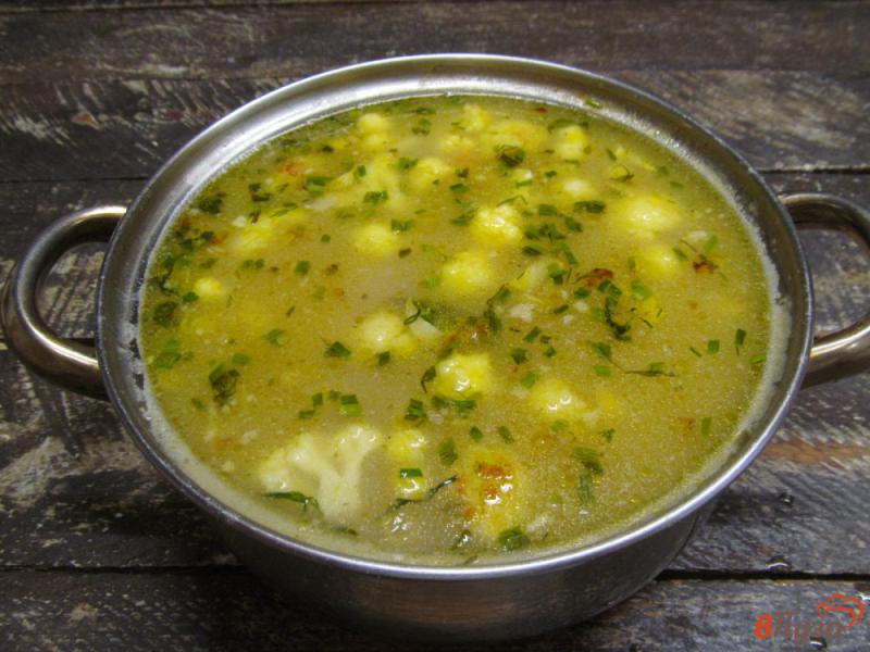Фото приготовление рецепта: Гороховый суп с цветной капустой шаг №8