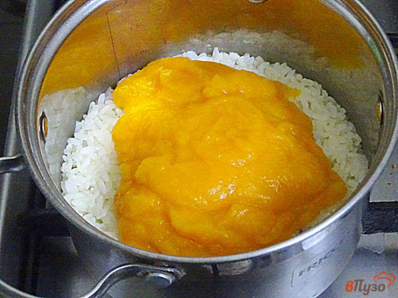 Фото приготовление рецепта: Рисовая каша с тыквой шаг №10