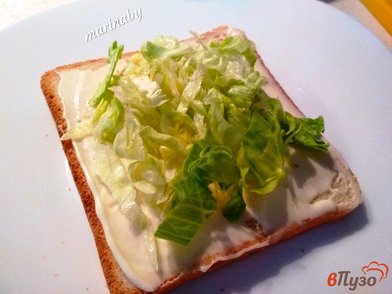 Фото приготовление рецепта: Сэндвич с курицей шаг №6
