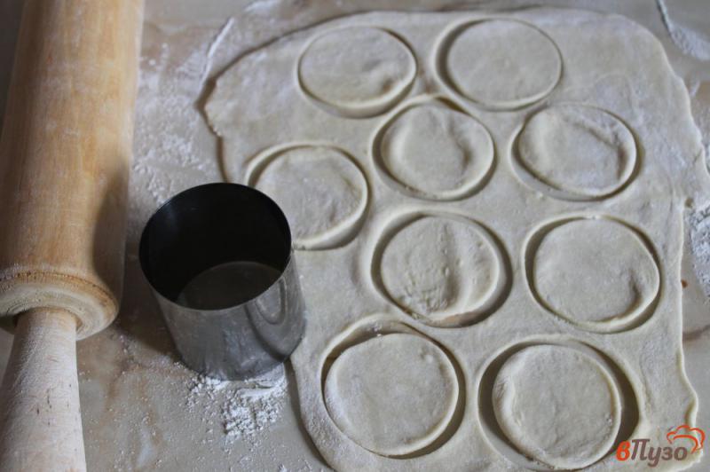 Фото приготовление рецепта: Пельмени в заморозку ручной лепки с мясом и укропом шаг №3