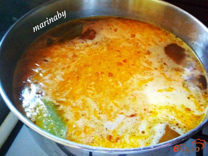 Фото приготовление рецепта: Суп с фрикадельками «Дачный» шаг №3