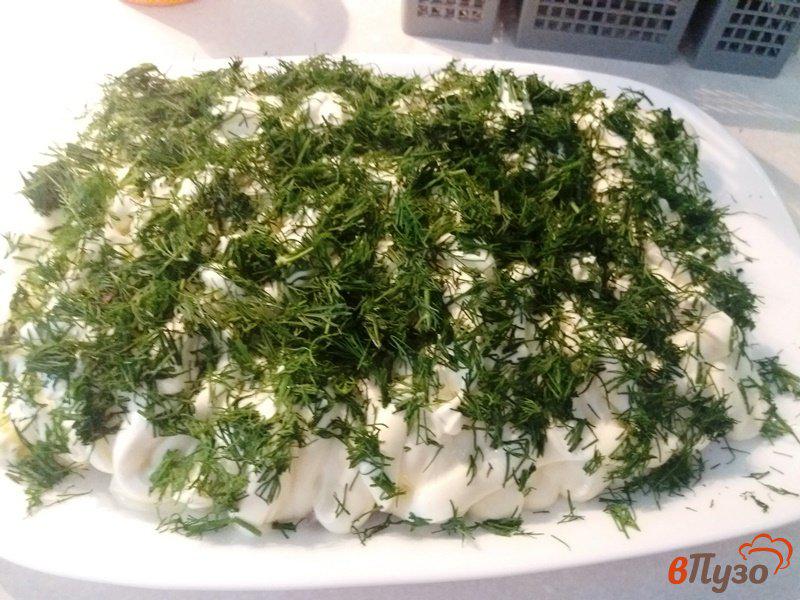 Фото приготовление рецепта: Салат из белой рыбы шаг №5