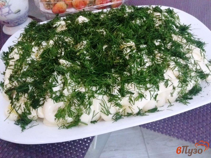 Фото приготовление рецепта: Салат из белой рыбы шаг №6