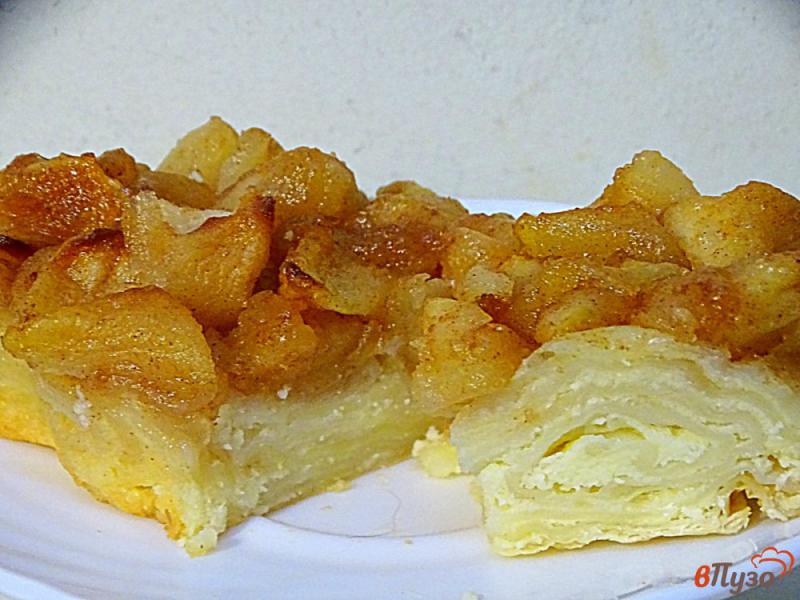 Фото приготовление рецепта: Десерт из яблок и творога шаг №14